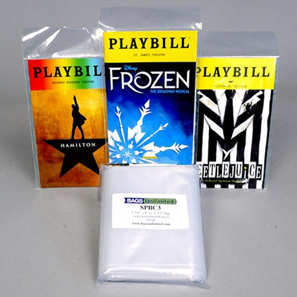 Playbill Clear Poly Sleeves
